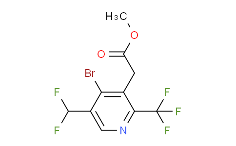 AM120530 | 1805961-93-6 | Methyl 4-bromo-5-(difluoromethyl)-2-(trifluoromethyl)pyridine-3-acetate