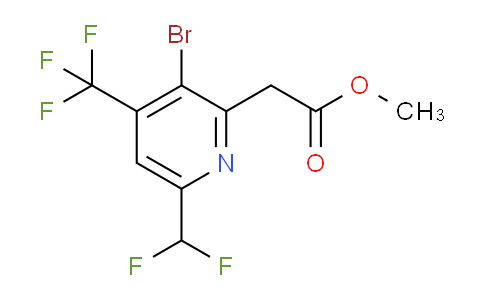 AM120533 | 1807009-19-3 | Methyl 3-bromo-6-(difluoromethyl)-4-(trifluoromethyl)pyridine-2-acetate