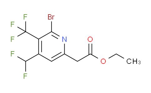 AM120541 | 1806873-05-1 | Ethyl 2-bromo-4-(difluoromethyl)-3-(trifluoromethyl)pyridine-6-acetate