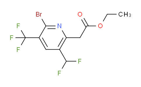 AM120546 | 1805360-36-4 | Ethyl 2-bromo-5-(difluoromethyl)-3-(trifluoromethyl)pyridine-6-acetate