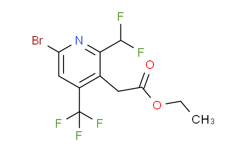 AM120554 | 1807026-07-8 | Ethyl 6-bromo-2-(difluoromethyl)-4-(trifluoromethyl)pyridine-3-acetate