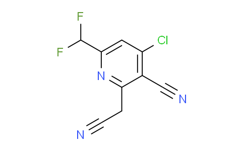 AM120569 | 1807026-21-6 | 4-Chloro-3-cyano-6-(difluoromethyl)pyridine-2-acetonitrile