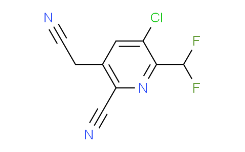 AM120573 | 1805970-57-3 | 3-Chloro-6-cyano-2-(difluoromethyl)pyridine-5-acetonitrile