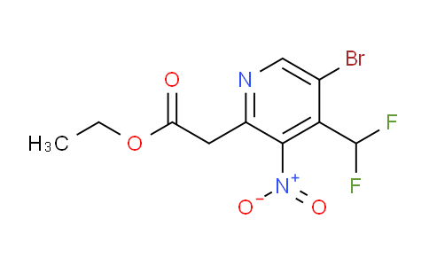 AM120616 | 1805168-12-0 | Ethyl 5-bromo-4-(difluoromethyl)-3-nitropyridine-2-acetate