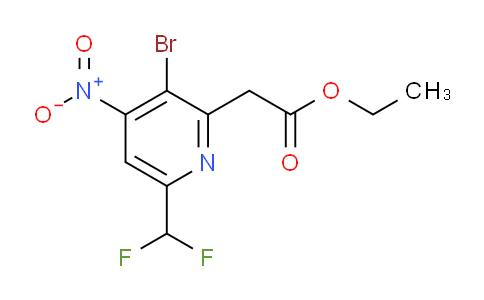AM120634 | 1805341-98-3 | Ethyl 3-bromo-6-(difluoromethyl)-4-nitropyridine-2-acetate