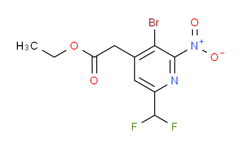 AM120636 | 1805445-41-3 | Ethyl 3-bromo-6-(difluoromethyl)-2-nitropyridine-4-acetate