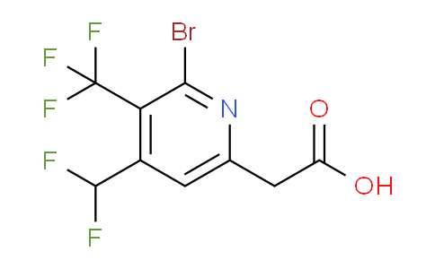 AM120641 | 1805256-40-9 | 2-Bromo-4-(difluoromethyl)-3-(trifluoromethyl)pyridine-6-acetic acid