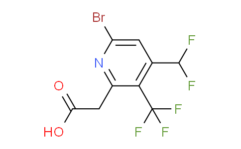 AM120643 | 1806921-18-5 | 6-Bromo-4-(difluoromethyl)-3-(trifluoromethyl)pyridine-2-acetic acid
