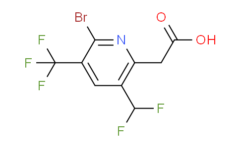 AM120646 | 1804464-37-6 | 2-Bromo-5-(difluoromethyl)-3-(trifluoromethyl)pyridine-6-acetic acid