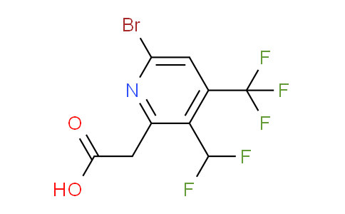 AM120647 | 1806921-23-2 | 6-Bromo-3-(difluoromethyl)-4-(trifluoromethyl)pyridine-2-acetic acid