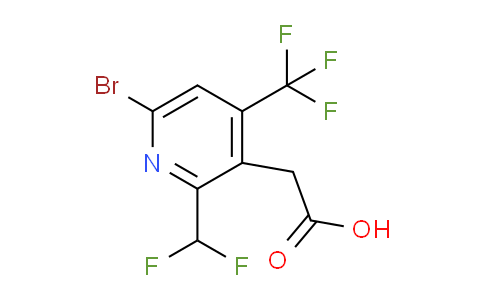 AM120655 | 1806921-65-2 | 6-Bromo-2-(difluoromethyl)-4-(trifluoromethyl)pyridine-3-acetic acid