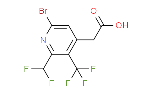AM120656 | 1805047-22-6 | 6-Bromo-2-(difluoromethyl)-3-(trifluoromethyl)pyridine-4-acetic acid