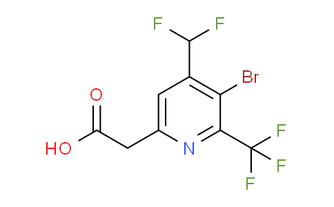 AM120661 | 1807008-64-5 | 3-Bromo-4-(difluoromethyl)-2-(trifluoromethyl)pyridine-6-acetic acid