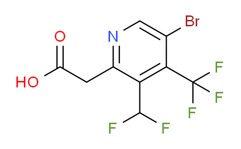 5-Bromo-3-(difluoromethyl)-4-(trifluoromethyl)pyridine-2-acetic acid