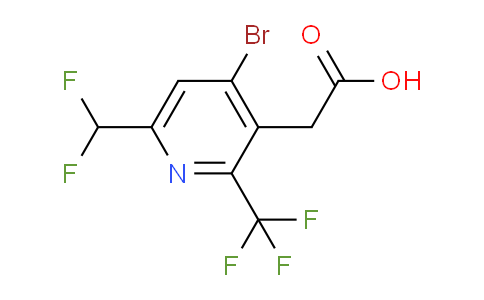 AM120671 | 1805397-54-9 | 4-Bromo-6-(difluoromethyl)-2-(trifluoromethyl)pyridine-3-acetic acid