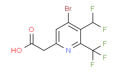 AM120673 | 1806985-04-5 | 4-Bromo-3-(difluoromethyl)-2-(trifluoromethyl)pyridine-6-acetic acid
