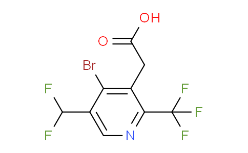 AM120677 | 1806985-17-0 | 4-Bromo-5-(difluoromethyl)-2-(trifluoromethyl)pyridine-3-acetic acid
