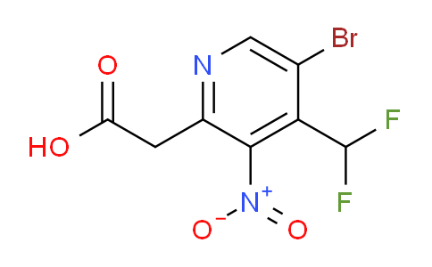 AM120679 | 1805449-78-8 | 5-Bromo-4-(difluoromethyl)-3-nitropyridine-2-acetic acid