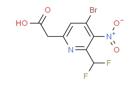 AM120691 | 1805935-75-4 | 4-Bromo-2-(difluoromethyl)-3-nitropyridine-6-acetic acid