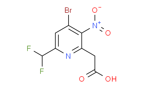 AM120693 | 1805359-90-3 | 4-Bromo-6-(difluoromethyl)-3-nitropyridine-2-acetic acid