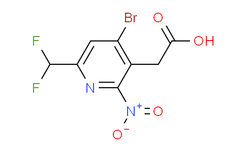 AM120695 | 1805449-95-9 | 4-Bromo-6-(difluoromethyl)-2-nitropyridine-3-acetic acid