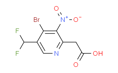 AM120699 | 1805167-61-6 | 4-Bromo-5-(difluoromethyl)-3-nitropyridine-2-acetic acid
