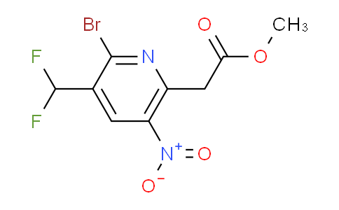 AM120708 | 1805250-44-5 | Methyl 2-bromo-3-(difluoromethyl)-5-nitropyridine-6-acetate