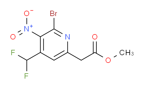AM120711 | 1805935-92-5 | Methyl 2-bromo-4-(difluoromethyl)-3-nitropyridine-6-acetate