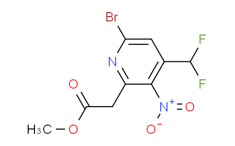 AM120712 | 1804980-23-1 | Methyl 6-bromo-4-(difluoromethyl)-3-nitropyridine-2-acetate