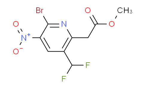 AM120714 | 1805250-48-9 | Methyl 2-bromo-5-(difluoromethyl)-3-nitropyridine-6-acetate
