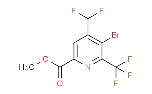 AM120722 | 1807007-07-3 | Methyl 3-bromo-4-(difluoromethyl)-2-(trifluoromethyl)pyridine-6-carboxylate