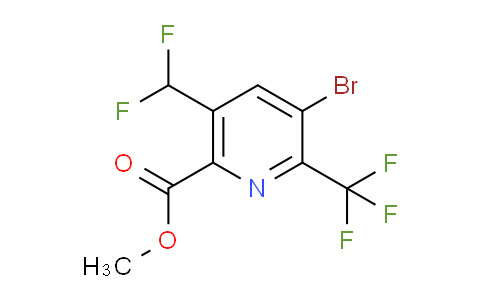 AM120729 | 1805255-95-1 | Methyl 3-bromo-5-(difluoromethyl)-2-(trifluoromethyl)pyridine-6-carboxylate