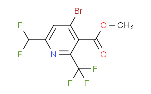 Methyl 4-bromo-6-(difluoromethyl)-2-(trifluoromethyl)pyridine-3-carboxylate