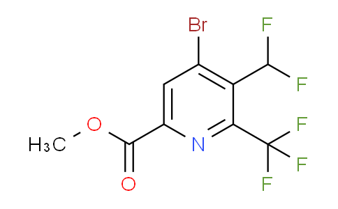 Methyl 4-bromo-3-(difluoromethyl)-2-(trifluoromethyl)pyridine-6-carboxylate