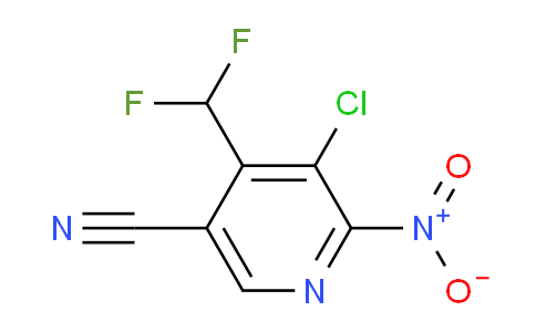 3-Chloro-5-cyano-4-(difluoromethyl)-2-nitropyridine