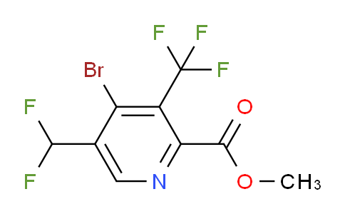 Methyl 4-bromo-5-(difluoromethyl)-3-(trifluoromethyl)pyridine-2-carboxylate