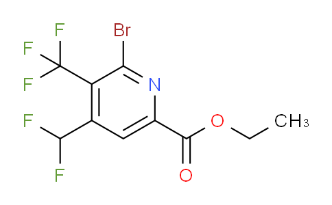 AM120746 | 1805256-21-6 | Ethyl 2-bromo-4-(difluoromethyl)-3-(trifluoromethyl)pyridine-6-carboxylate