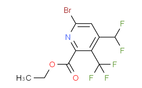 AM120747 | 1805358-00-2 | Ethyl 6-bromo-4-(difluoromethyl)-3-(trifluoromethyl)pyridine-2-carboxylate