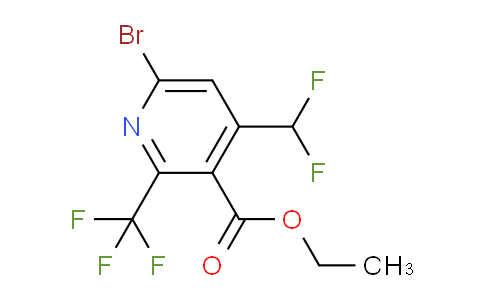 AM120749 | 1806984-81-5 | Ethyl 6-bromo-4-(difluoromethyl)-2-(trifluoromethyl)pyridine-3-carboxylate