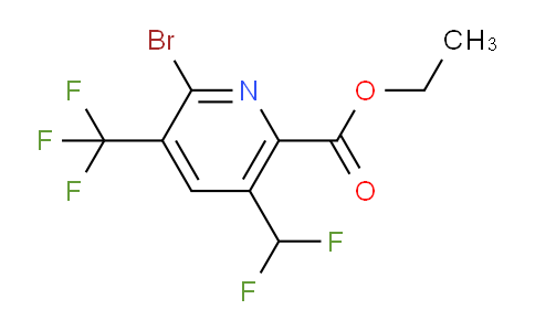 AM120751 | 1805396-72-8 | Ethyl 2-bromo-5-(difluoromethyl)-3-(trifluoromethyl)pyridine-6-carboxylate