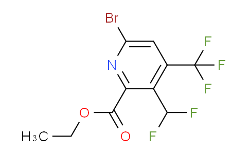 AM120752 | 1805358-09-1 | Ethyl 6-bromo-3-(difluoromethyl)-4-(trifluoromethyl)pyridine-2-carboxylate