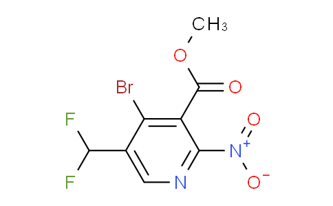 AM120753 | 1805447-55-5 | Methyl 4-bromo-5-(difluoromethyl)-2-nitropyridine-3-carboxylate