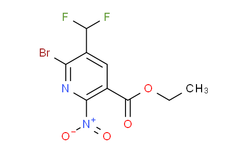 Ethyl 2-bromo-3-(difluoromethyl)-6-nitropyridine-5-carboxylate