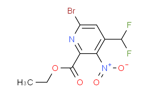 Ethyl 6-bromo-4-(difluoromethyl)-3-nitropyridine-2-carboxylate