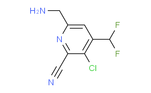 6-(Aminomethyl)-3-chloro-2-cyano-4-(difluoromethyl)pyridine