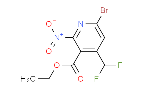 Ethyl 6-bromo-4-(difluoromethyl)-2-nitropyridine-3-carboxylate