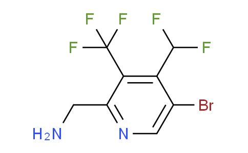 2-(Aminomethyl)-5-bromo-4-(difluoromethyl)-3-(trifluoromethyl)pyridine