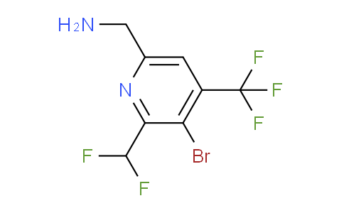 6-(Aminomethyl)-3-bromo-2-(difluoromethyl)-4-(trifluoromethyl)pyridine
