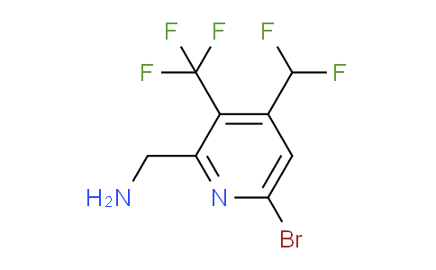 AM120770 | 1805948-62-2 | 2-(Aminomethyl)-6-bromo-4-(difluoromethyl)-3-(trifluoromethyl)pyridine