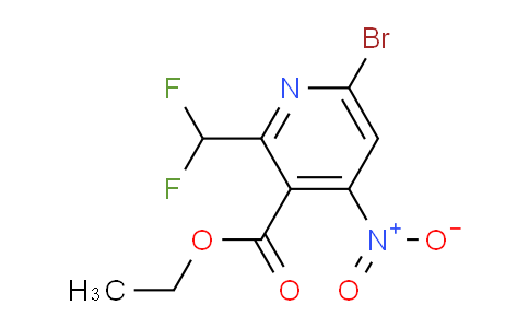 AM120774 | 1806865-53-1 | Ethyl 6-bromo-2-(difluoromethyl)-4-nitropyridine-3-carboxylate